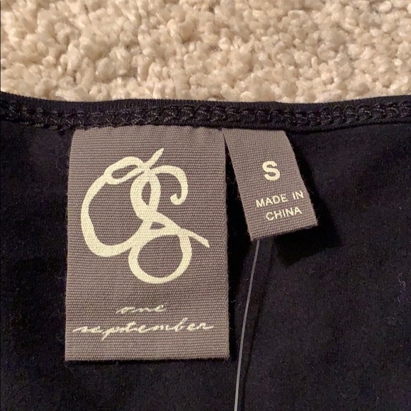 Black bell sleeve Anthropologie top - Picture 4 of 4